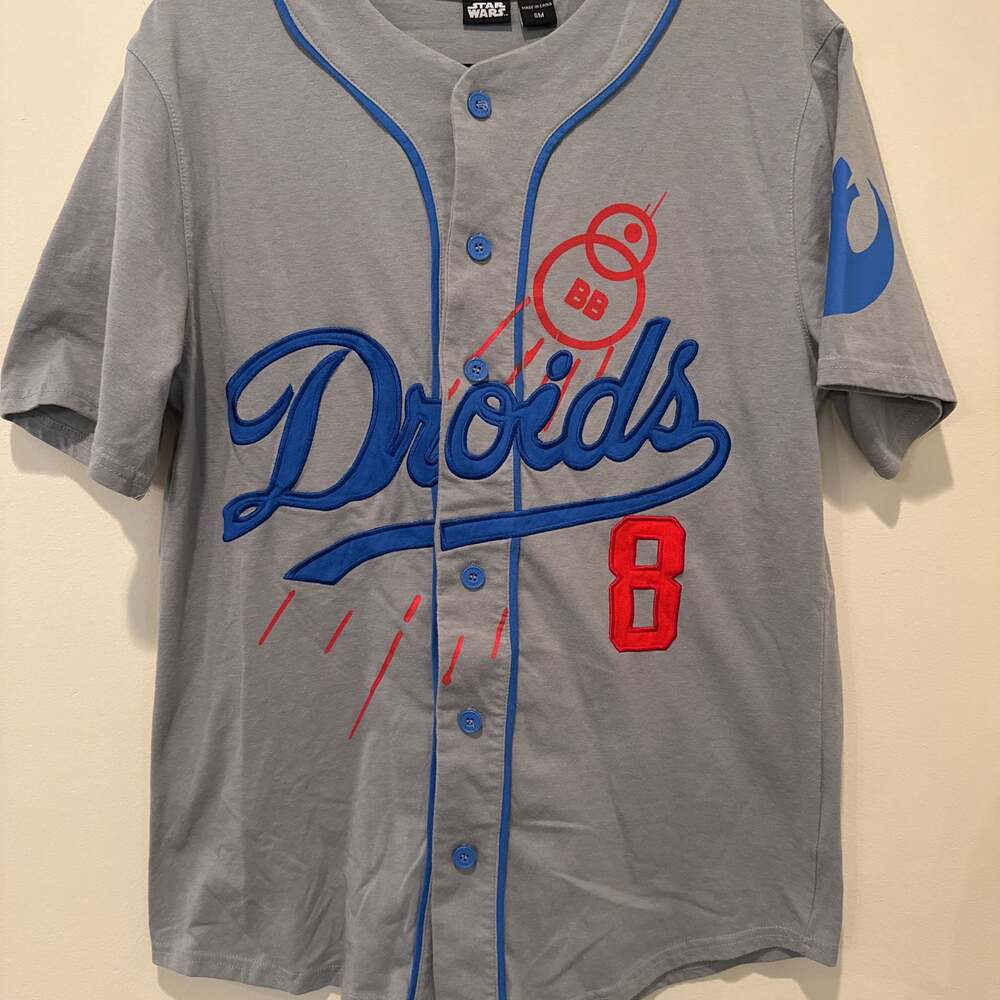 Star Wars Droids Los Angeles Full-Button Baseball Jersey